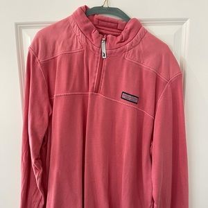Vineyard Vines Salmon Quarter Zip Pullover